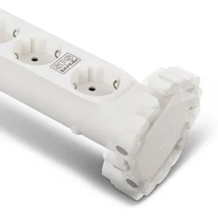 Salicru SPS SAFE 4S Regleta Protectora de 4 Tomas Schuko Blanca
